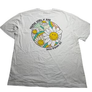 Smiley x H&M graphic t-shirt featuring a "Positive State of Mind" White Size M